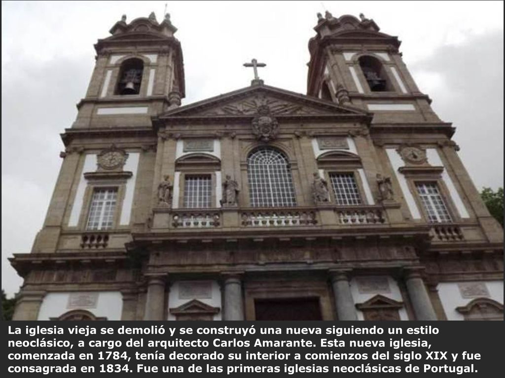 La iglesia vieja se demolió y se construyó una nueva siguiendo un estilo neoclásico, a cargo del arquitecto Carlos Amarante.