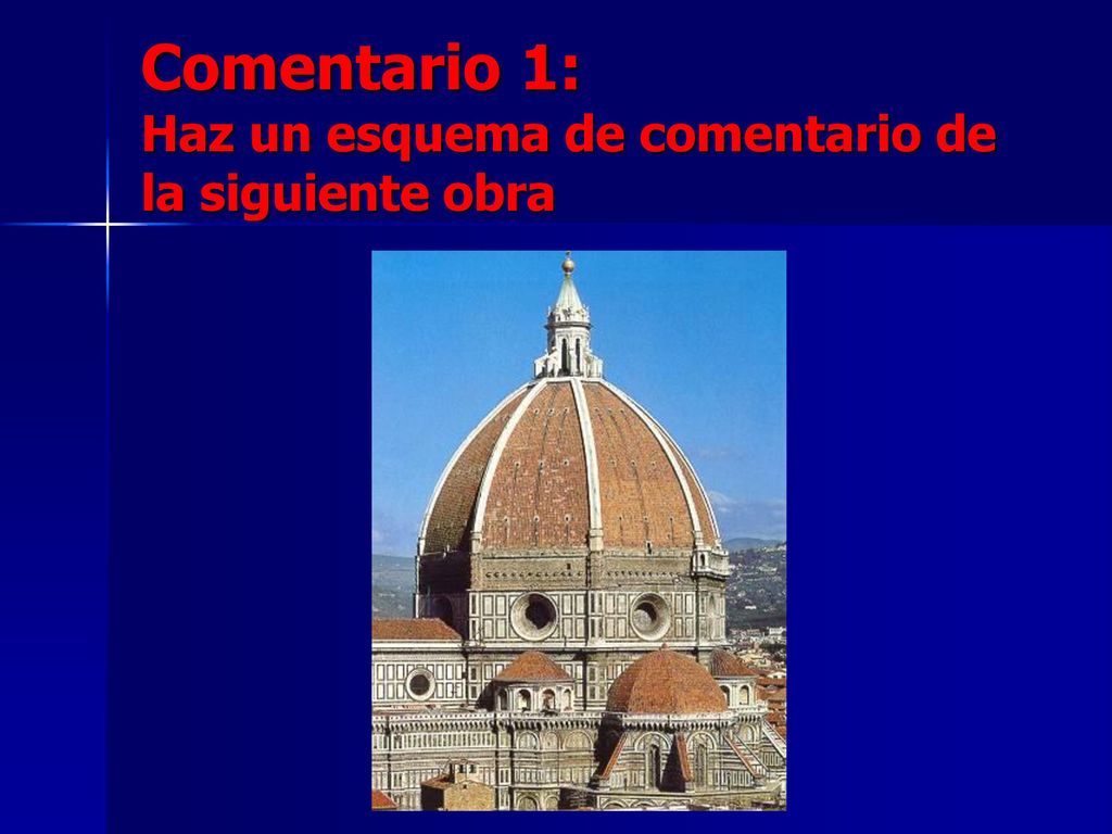 Comentario 1: Haz un esquema de comentario de la siguiente obra