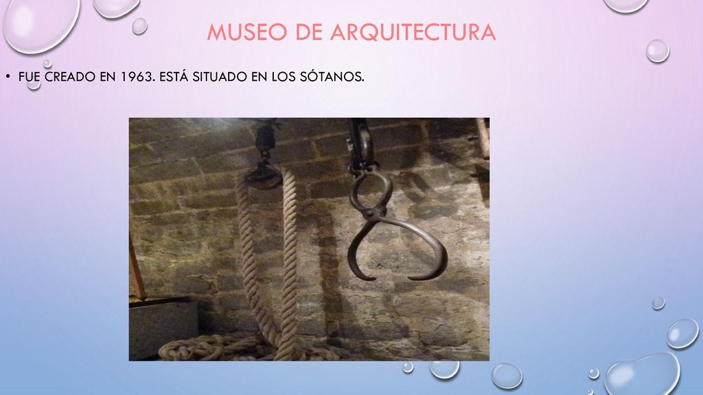 Museo de Arquitectura Fue creado en Está situado en los sótanos.