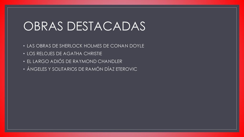 OBRAS DESTACADAS LAS OBRAS DE SHERLOCK HOLMES DE CONAN DOYLE