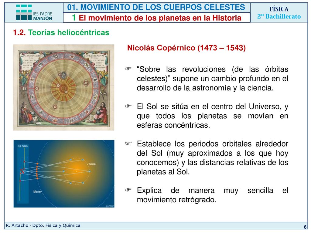 1 El movimiento de los planetas en la Historia