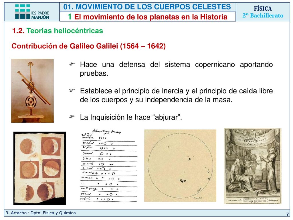 1 El movimiento de los planetas en la Historia