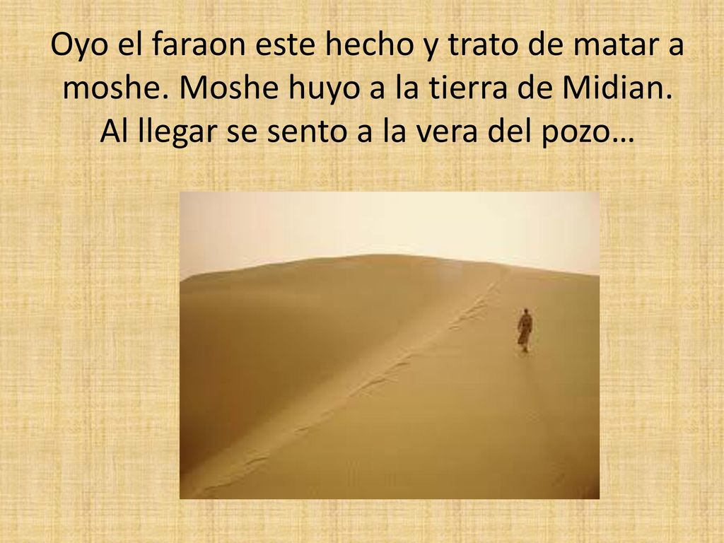 Oyo el faraon este hecho y trato de matar a moshe
