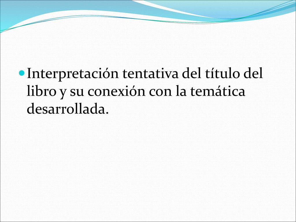Interpretación tentativa del título del libro y su conexión con la temática desarrollada.