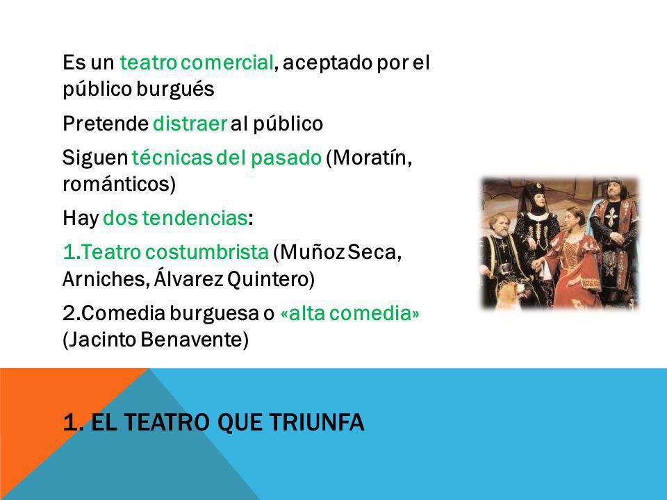 Es un teatro comercial, aceptado por el público burgués