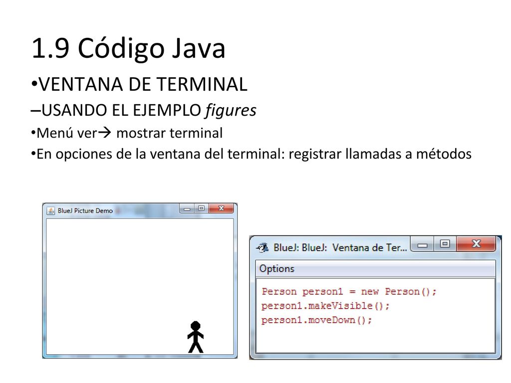 1.9 Código Java VENTANA DE TERMINAL USANDO EL EJEMPLO figures