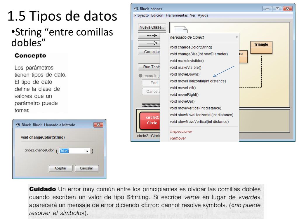 1.5 Tipos de datos String entre comillas dobles