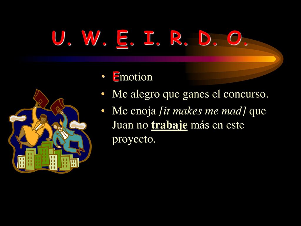 U. W. E. I. R. D. O. Emotion Me alegro que ganes el concurso.