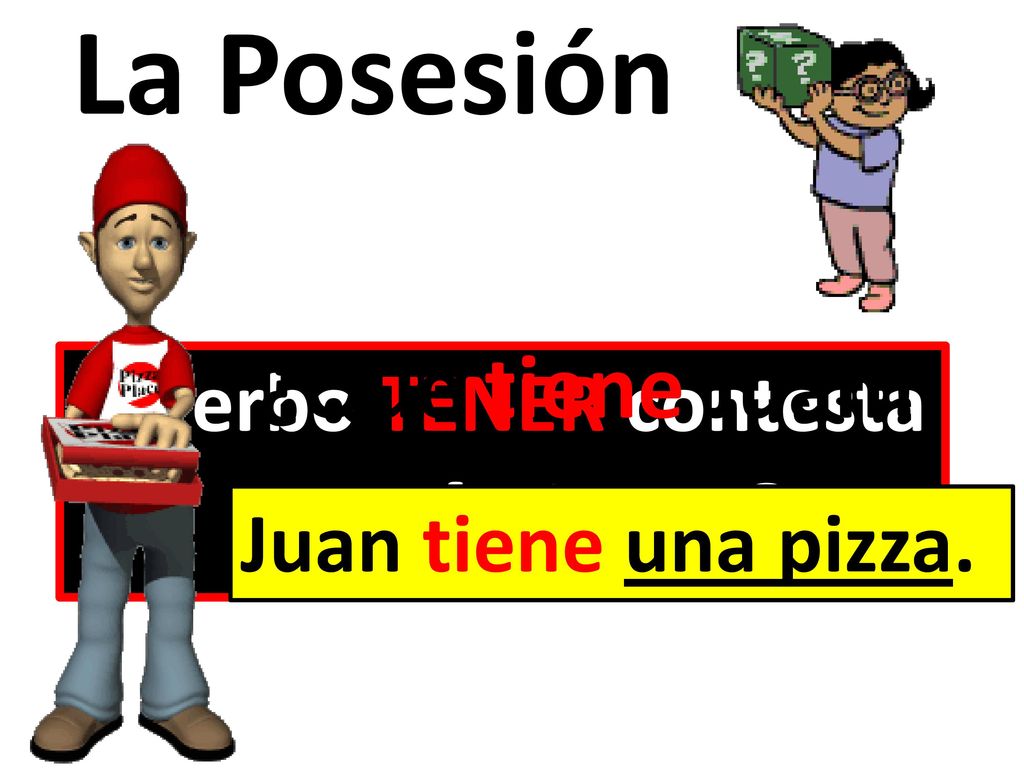 La Posesión ¿Qué tiene Juan El verbo TENER contesta ¿Qué tiene