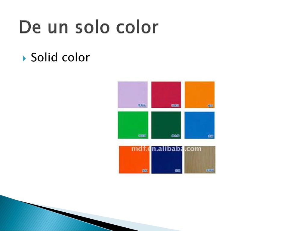 De un solo color Solid color