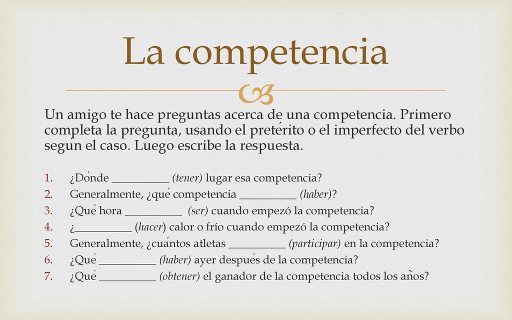 La competencia