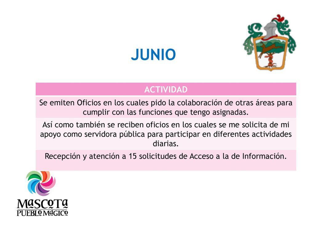 Recepción y atención a 15 solicitudes de Acceso a la de Información.
