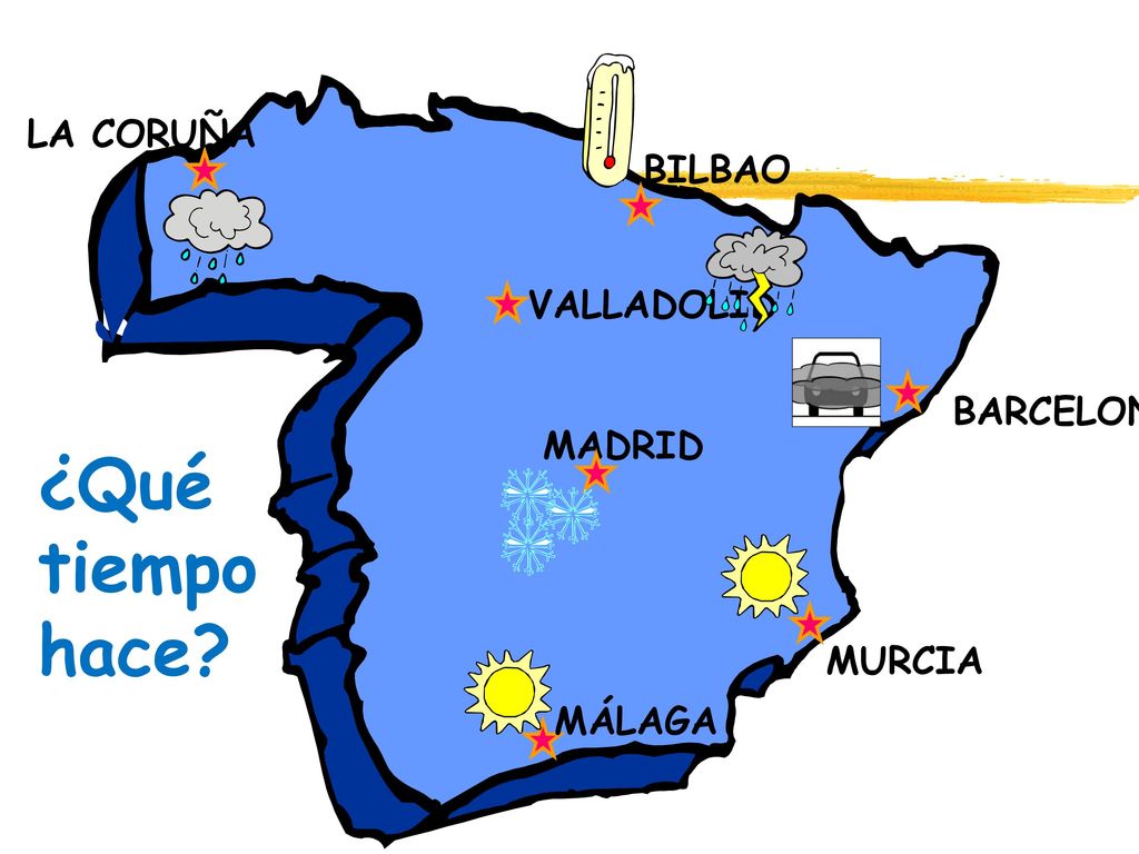 ¿Qué tiempo hace LA CORUÑA BILBAO VALLADOLID BARCELONA MADRID MURCIA