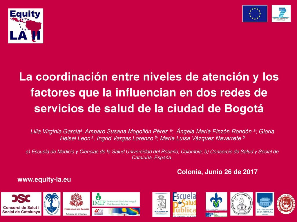 La coordinación entre niveles de atención y los factores que la influencian en dos redes de servicios de salud de la ciudad de Bogotá