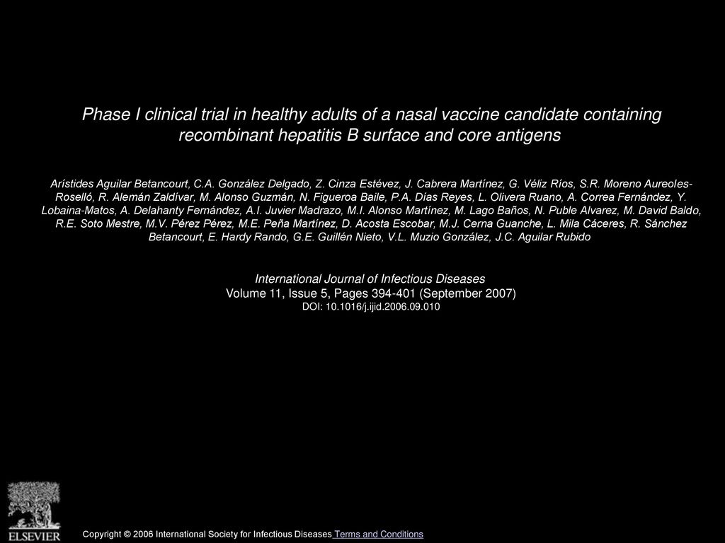 Phase I clinical trial in healthy adults of a nasal vaccine candidate containing recombinant hepatitis B surface and core antigens