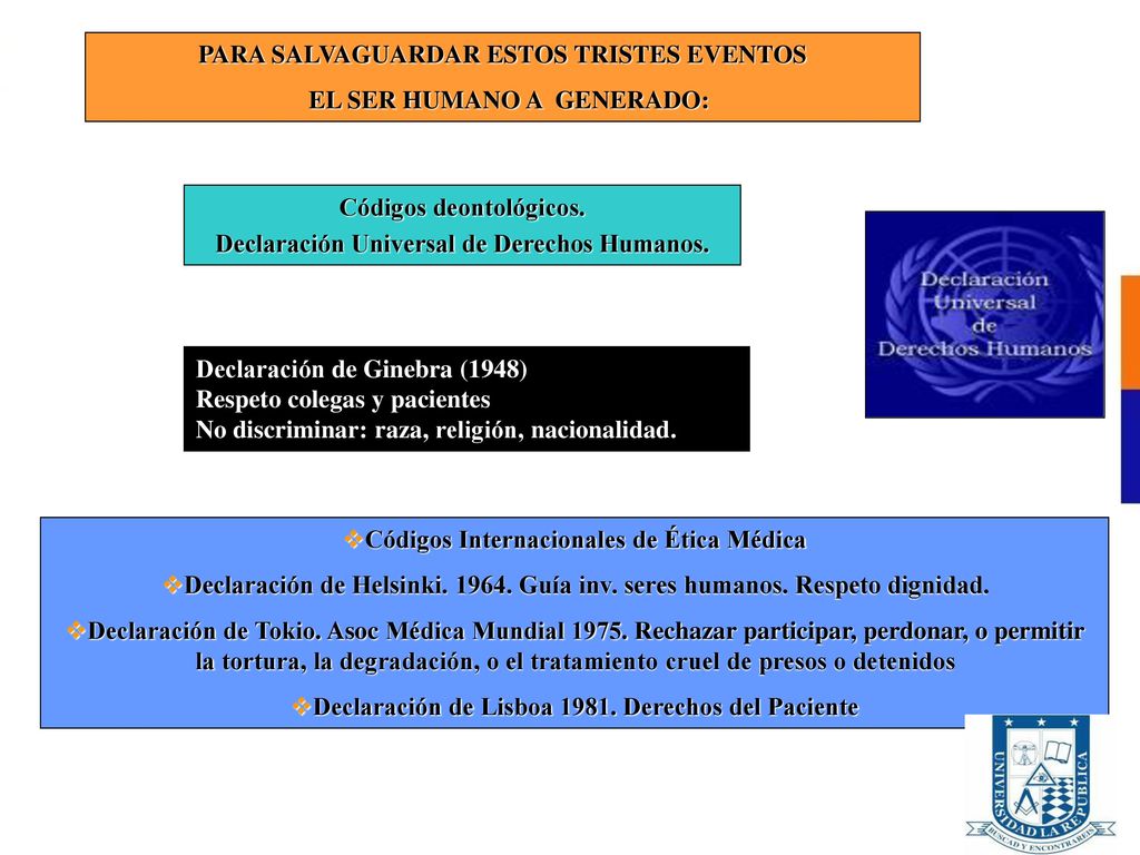 PARA SALVAGUARDAR ESTOS TRISTES EVENTOS EL SER HUMANO A GENERADO: