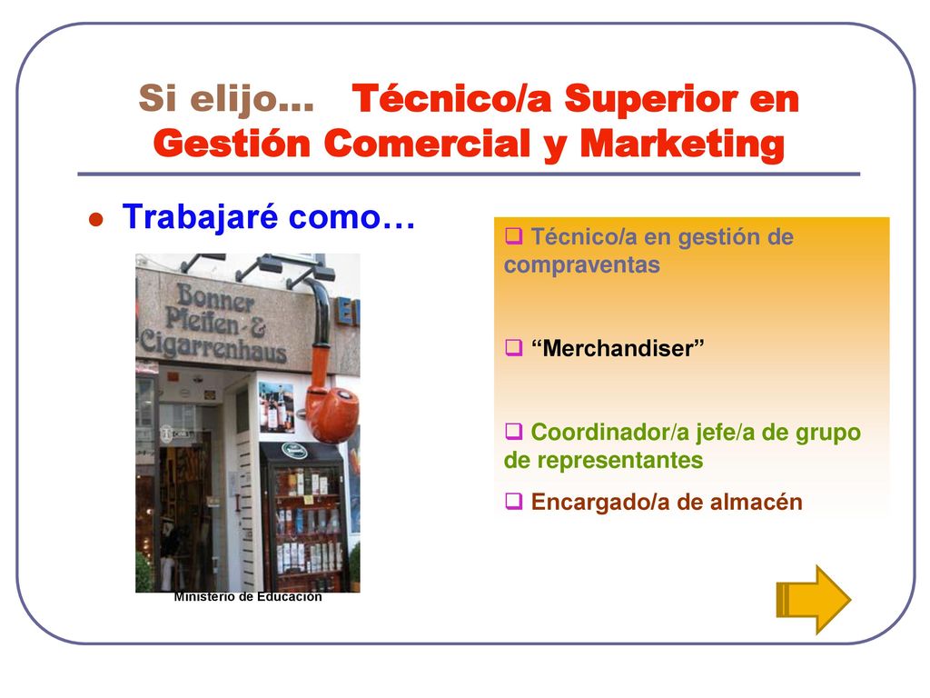 Si elijo… Técnico/a Superior en Gestión Comercial y Marketing