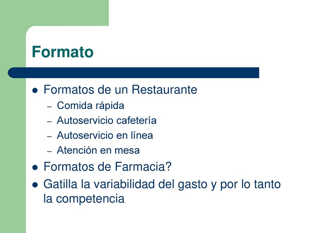 Formato Formatos de un Restaurante Formatos de Farmacia