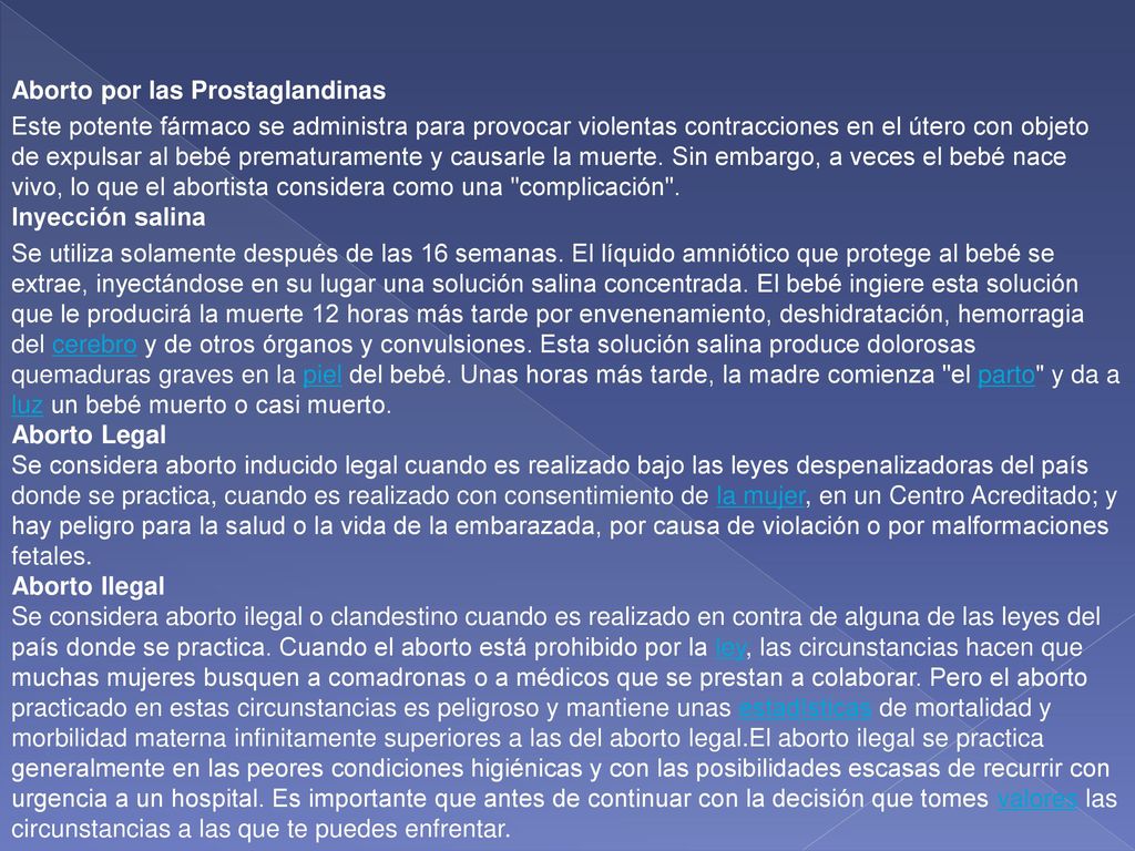 Aborto por las Prostaglandinas