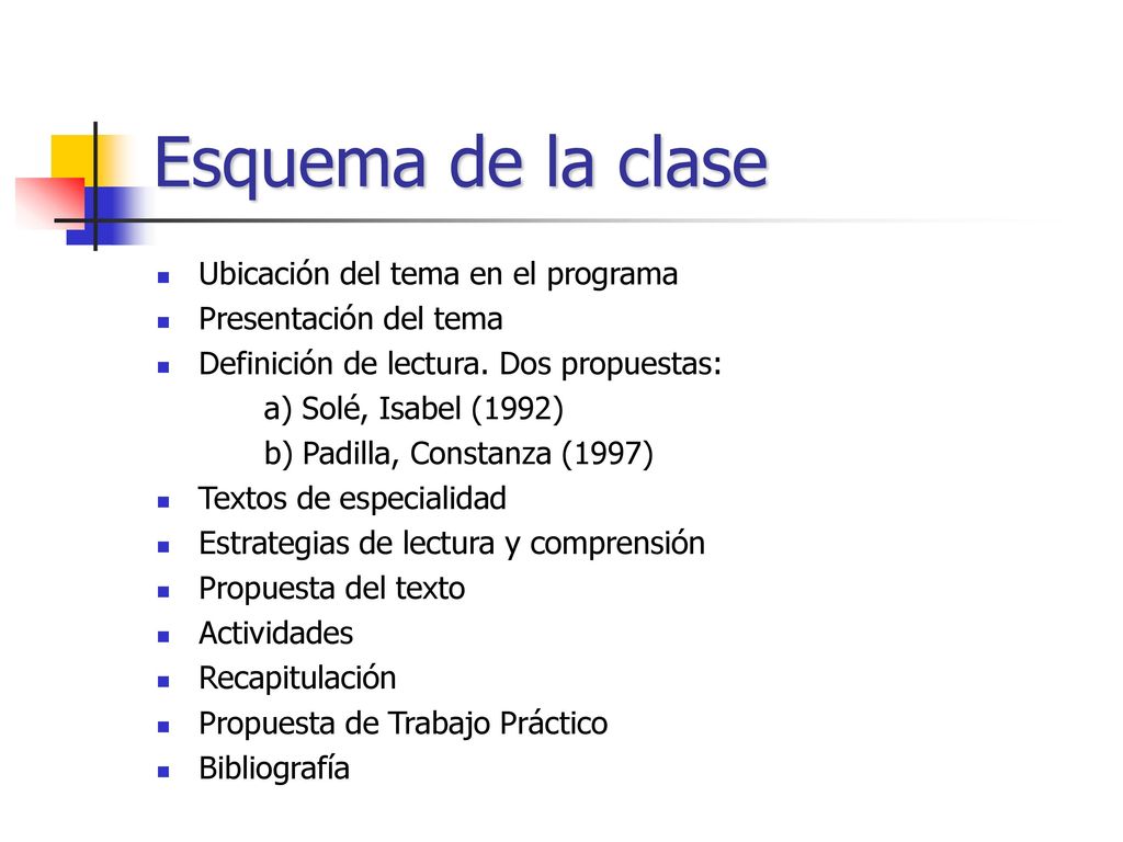 Esquema de la clase Ubicación del tema en el programa