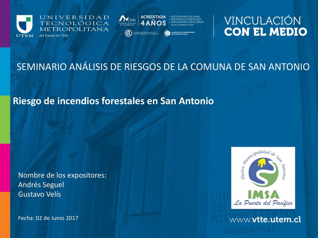 SEMINARIO ANÁLISIS DE RIESGOS DE LA COMUNA DE SAN ANTONIO