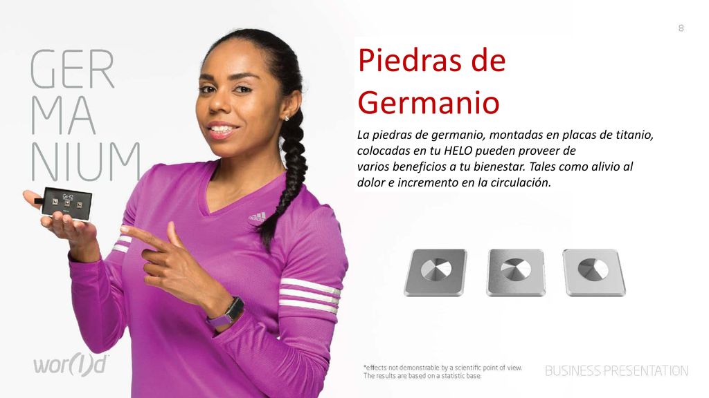 Piedras de Germanio La piedras de germanio, montadas en placas de titanio, colocadas en tu HELO pueden proveer de.