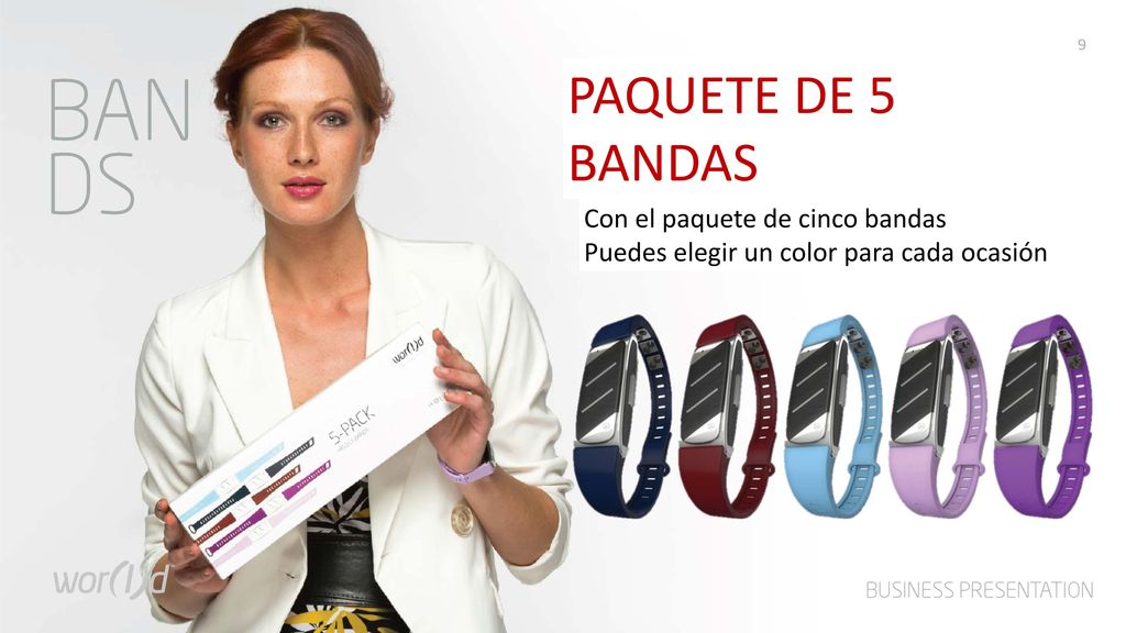 PAQUETE DE 5 BANDAS Con el paquete de cinco bandas