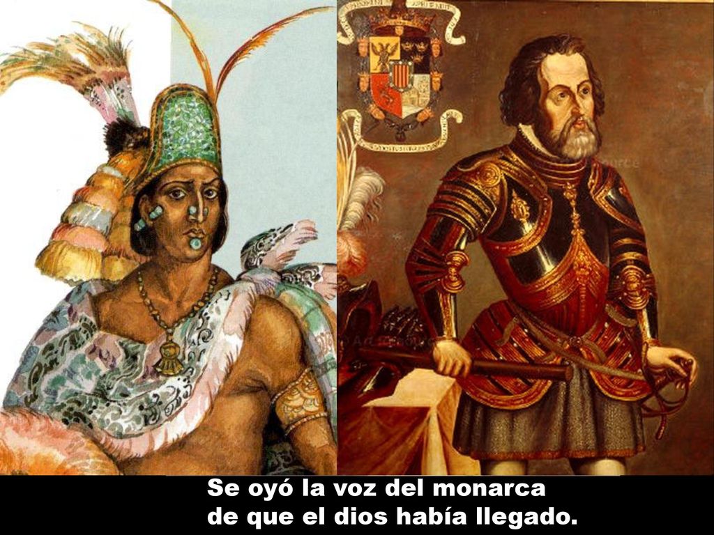 Se oyó la voz del monarca de que el dios había llegado.