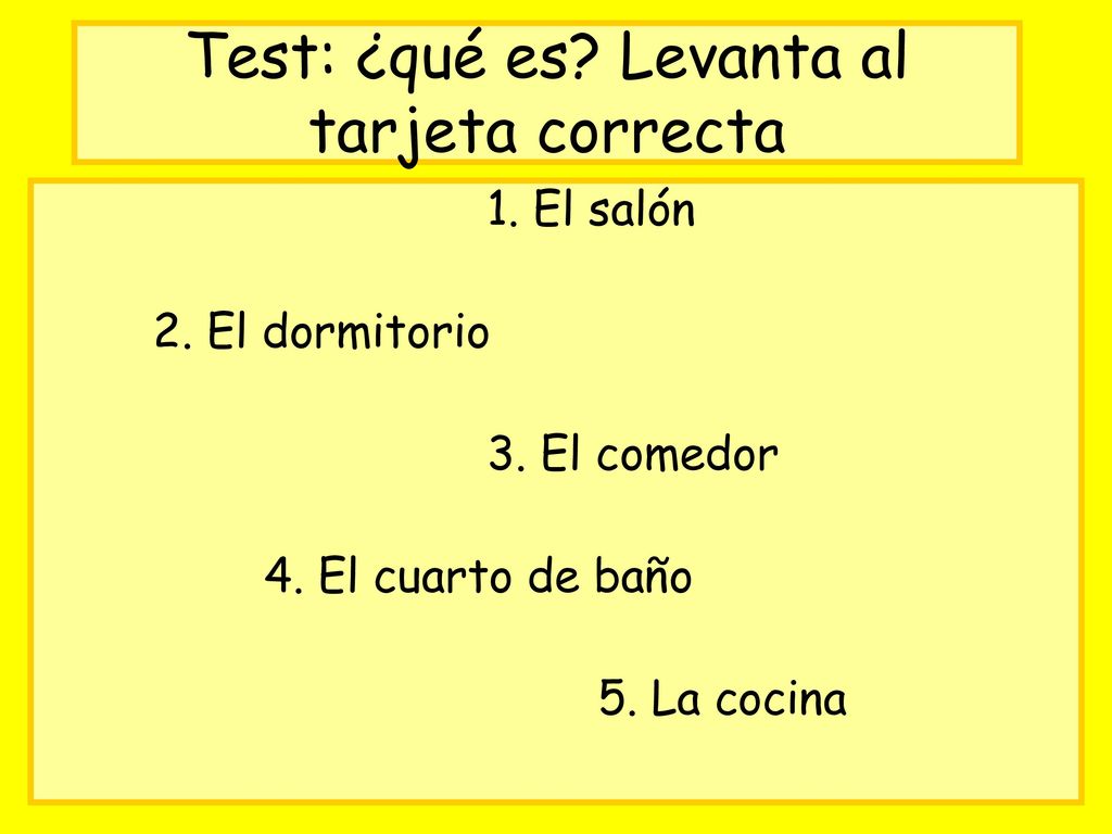 Test: ¿qué es Levanta al tarjeta correcta