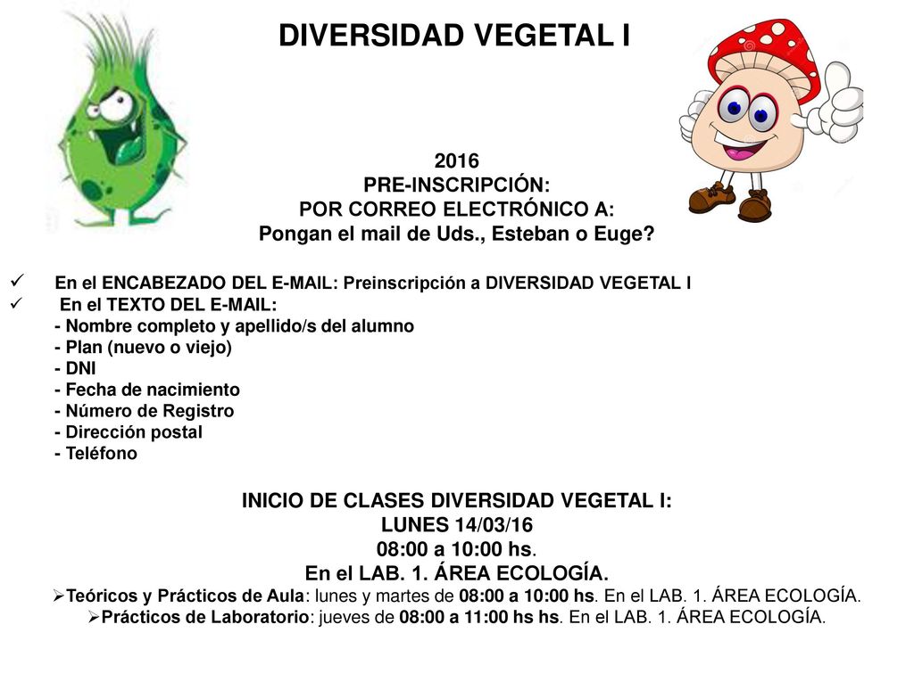 POR CORREO ELECTRÓNICO A: Pongan el mail de Uds., Esteban o Euge