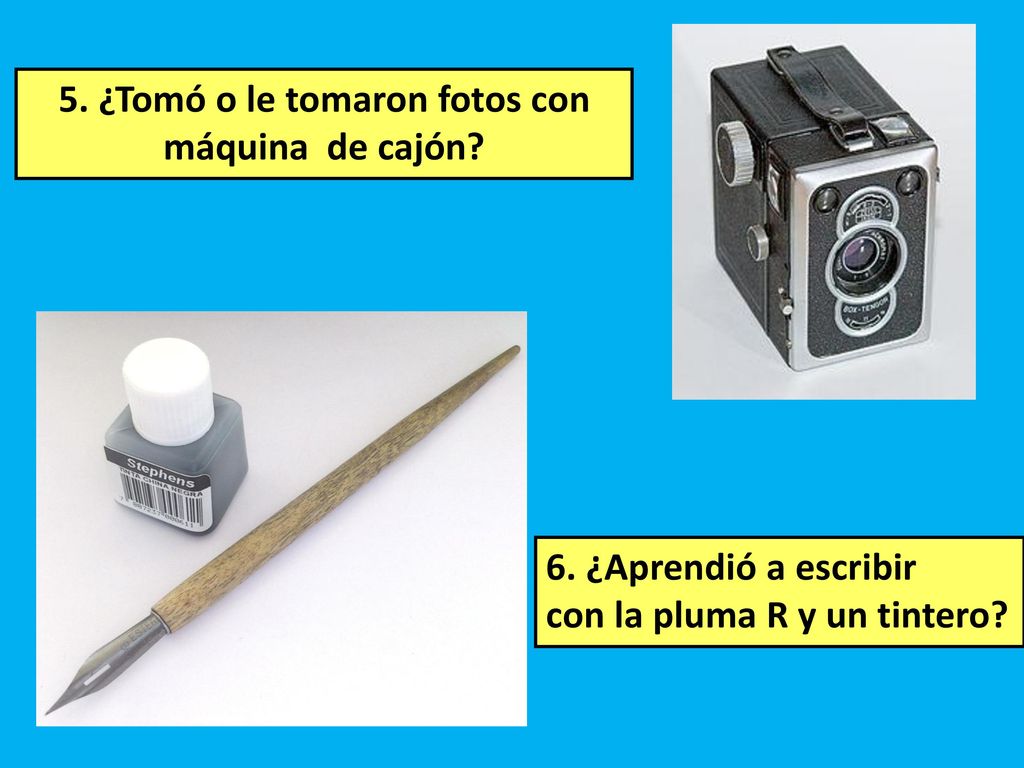 5. ¿Tomó o le tomaron fotos con máquina de cajón