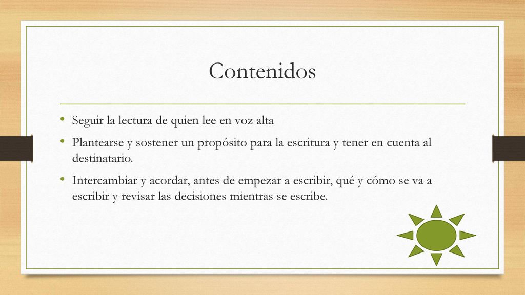 Contenidos Seguir la lectura de quien lee en voz alta