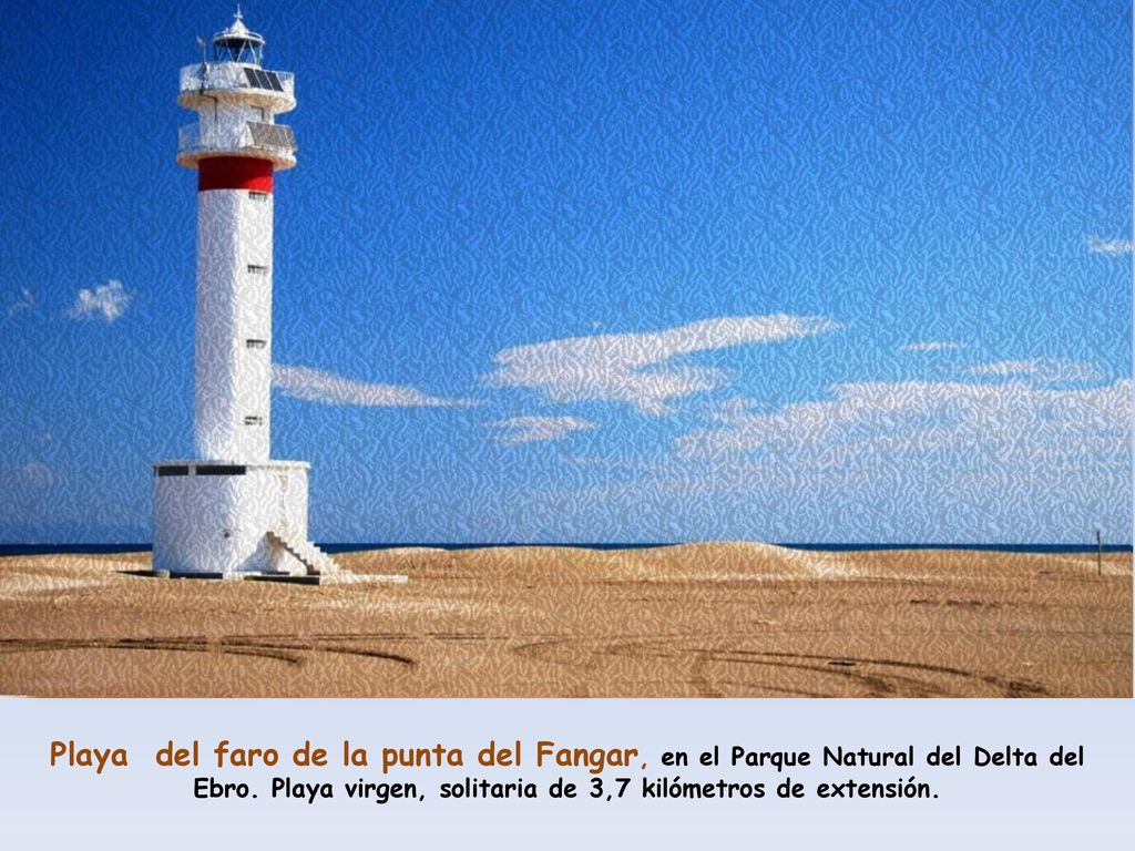 Playa del faro de la punta del Fangar, en el Parque Natural del Delta del Ebro.