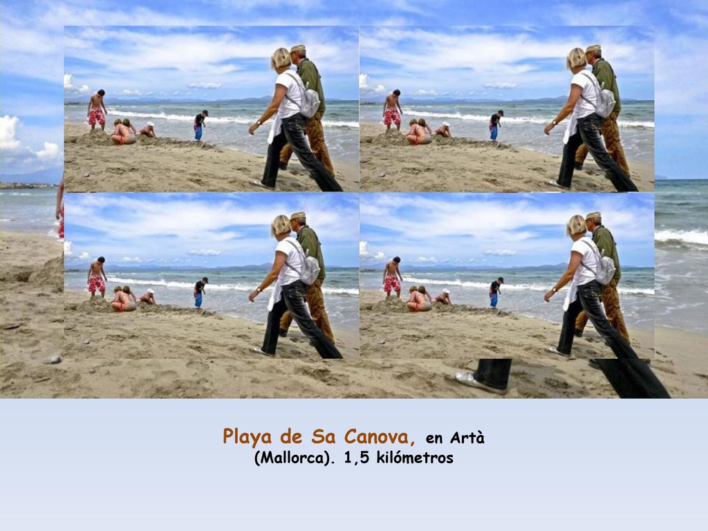 Playa de Sa Canova, en Artà (Mallorca). 1,5 kilómetros