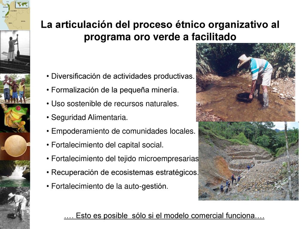 La articulación del proceso étnico organizativo al programa oro verde a facilitado