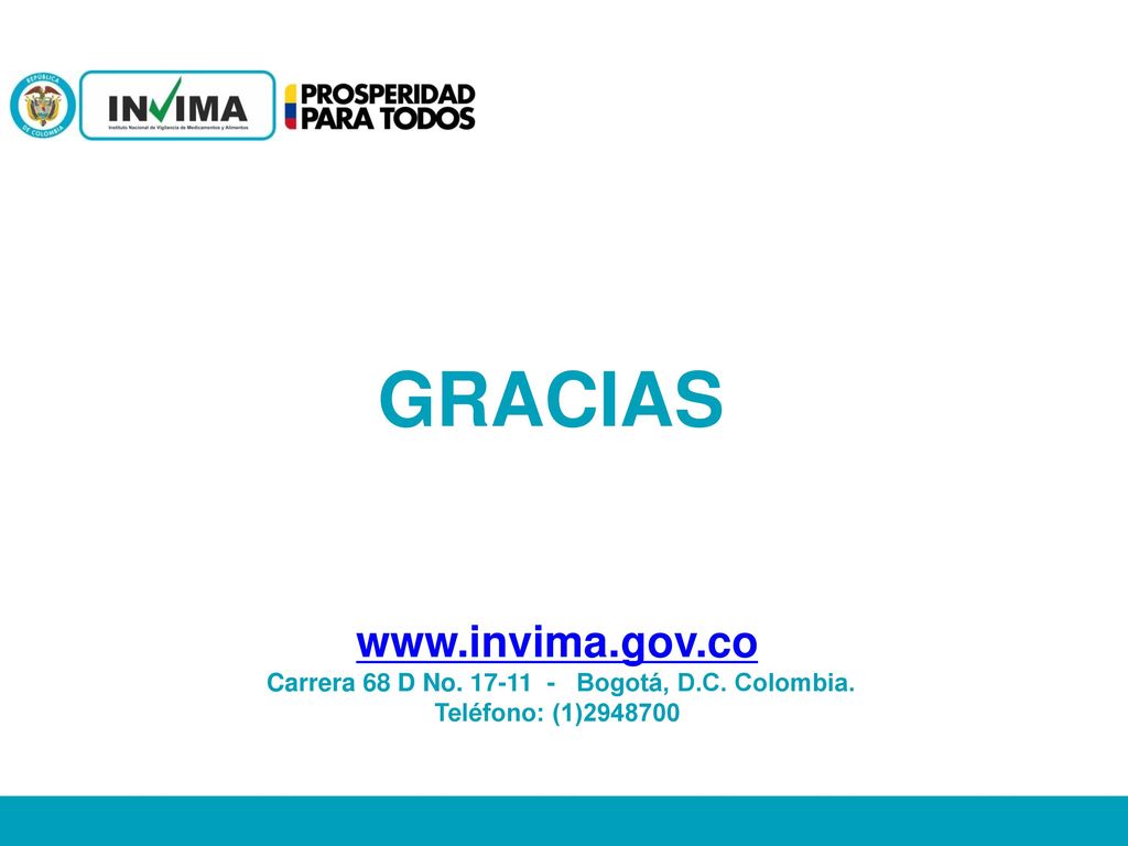 GRACIAS   Carrera 68 D No Bogotá, D.C. Colombia. Teléfono: (1)