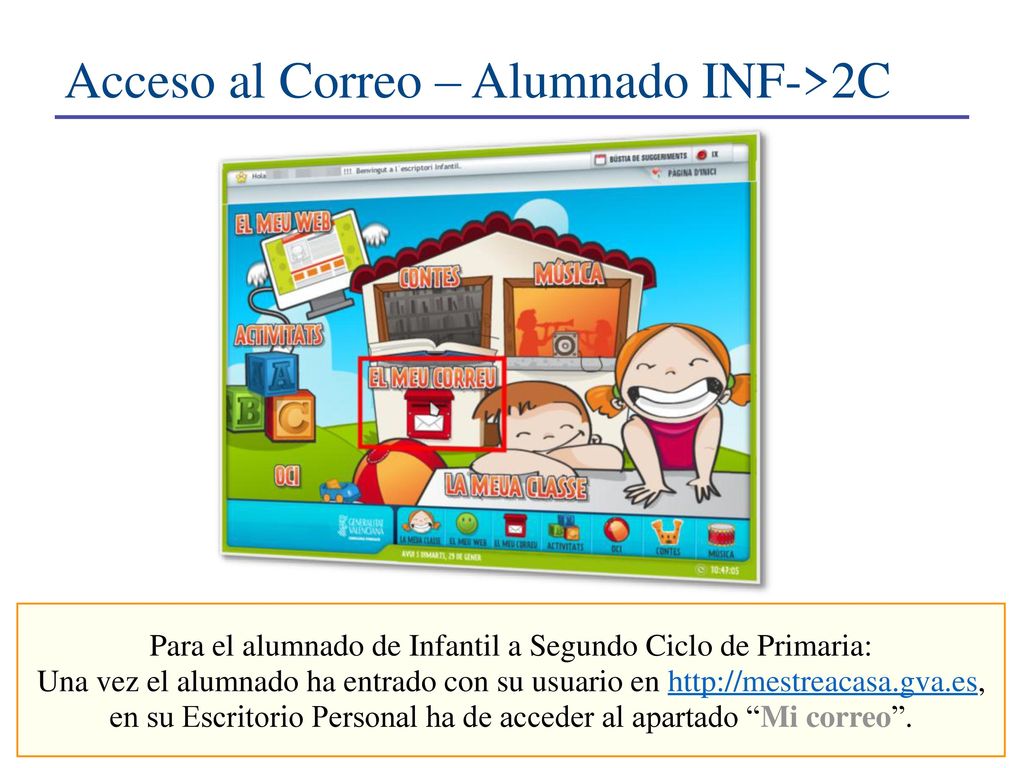 Para el alumnado de Infantil a Segundo Ciclo de Primaria: