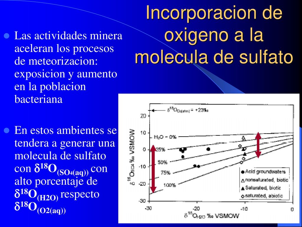 Incorporacion de oxigeno a la molecula de sulfato