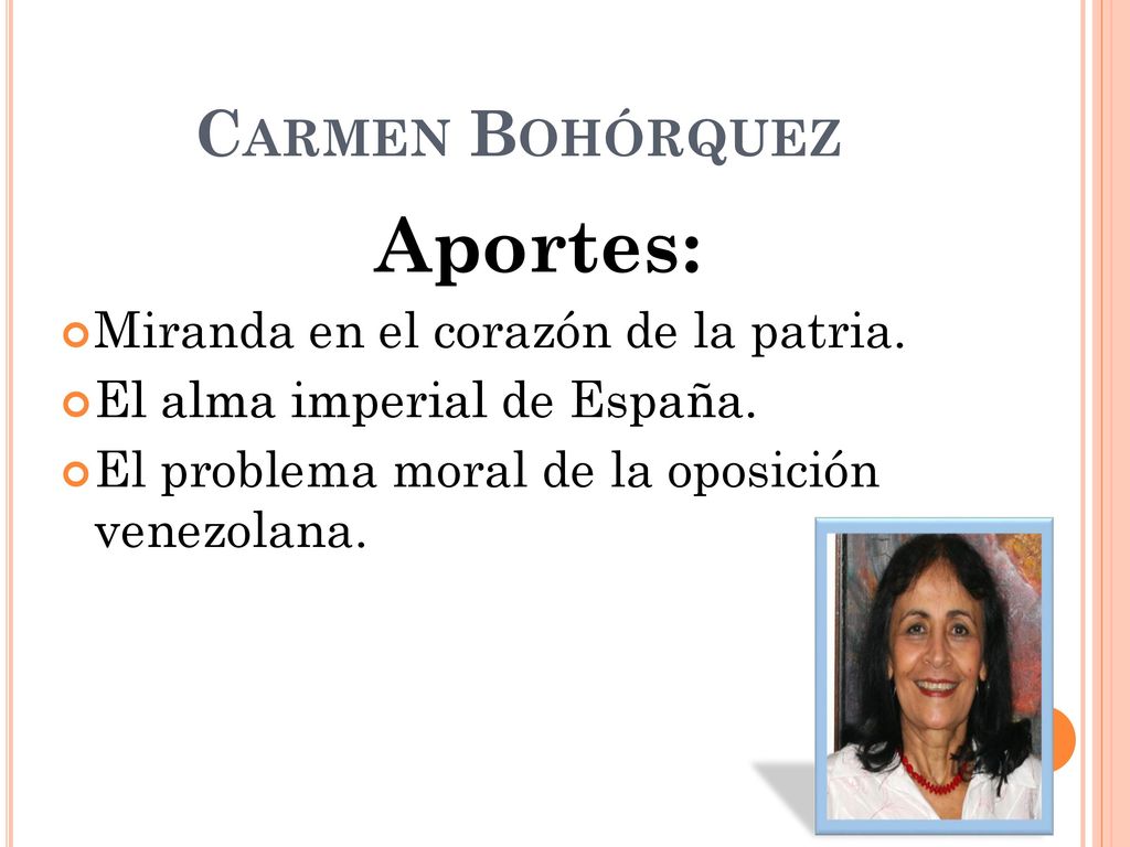 Aportes: Carmen Bohórquez Miranda en el corazón de la patria.
