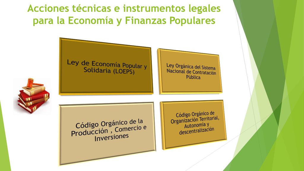 Acciones técnicas e instrumentos legales para la Economía y Finanzas Populares