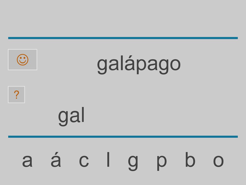  galápago gal a á c l g p b o