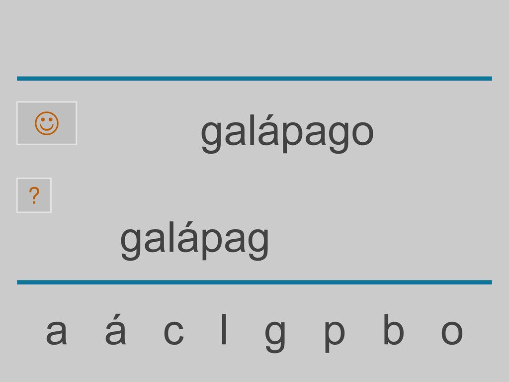  galápago galápag a á c l g p b o