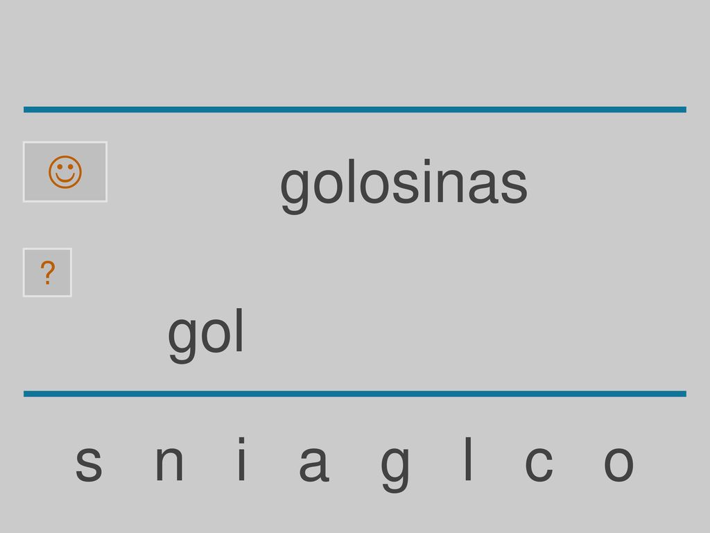  golosinas gol s n i a g l c o