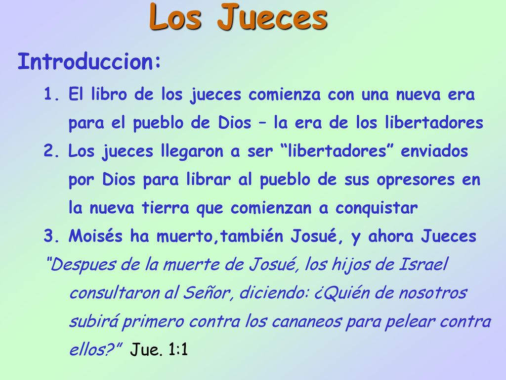 Estudio del libro de jueces