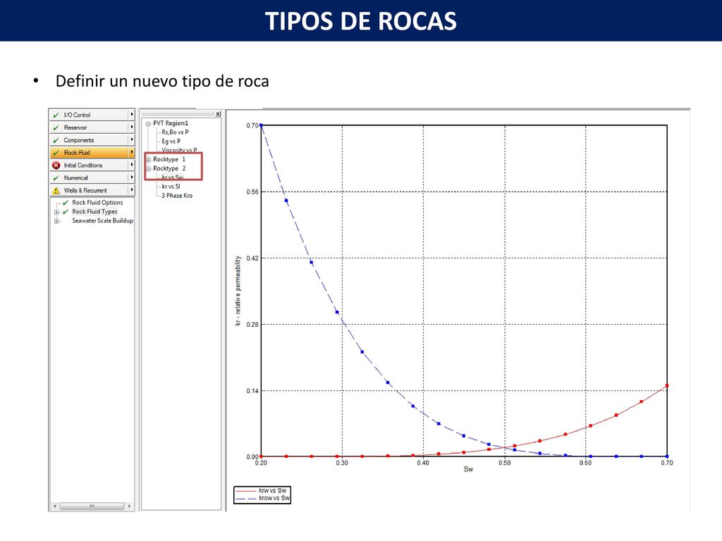 TIPOS DE ROCAS Definir un nuevo tipo de roca