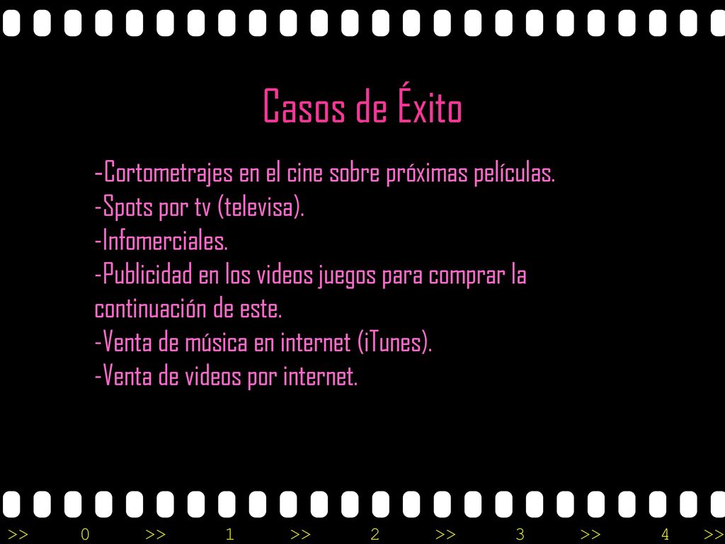 Casos de Éxito -Cortometrajes en el cine sobre próximas películas.