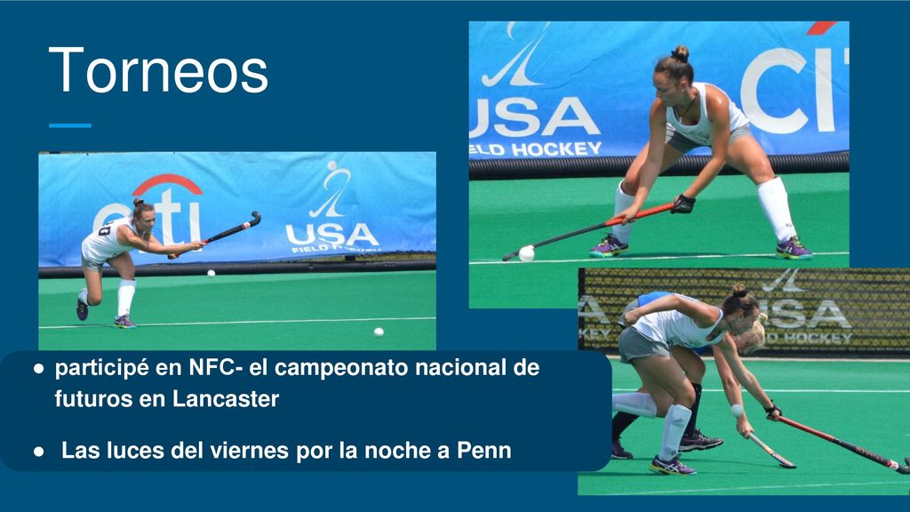 Torneos participé en NFC- el campeonato nacional de futuros en Lancaster.