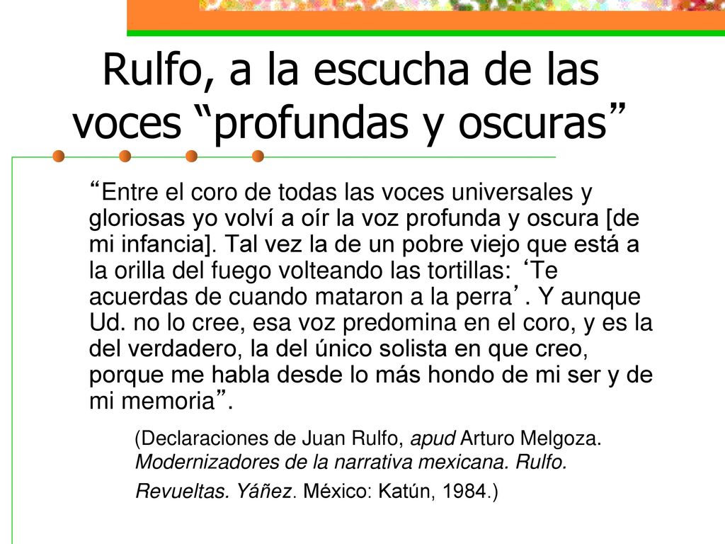 Rulfo, a la escucha de las voces profundas y oscuras