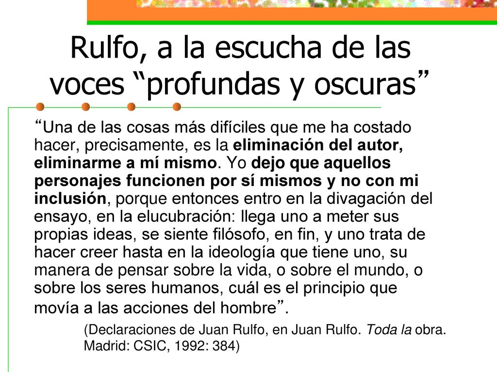 Rulfo, a la escucha de las voces profundas y oscuras