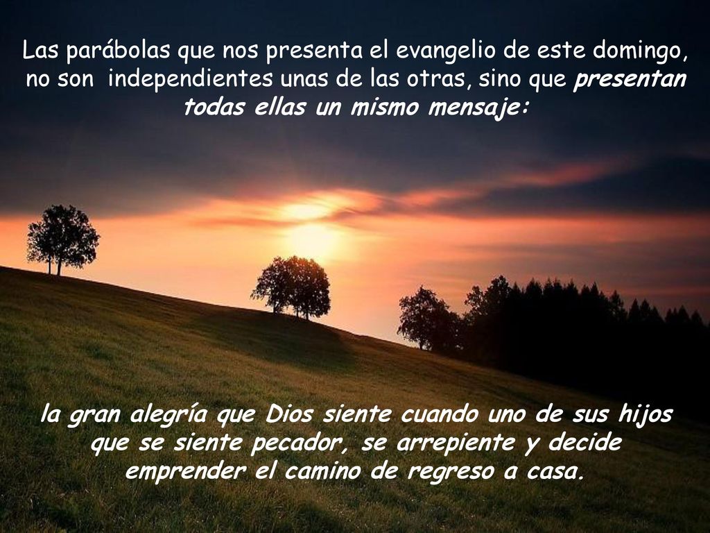 Las parábolas que nos presenta el evangelio de este domingo, no son independientes unas de las otras, sino que presentan todas ellas un mismo mensaje: